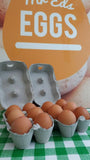 12 Locally sourced free range eggs